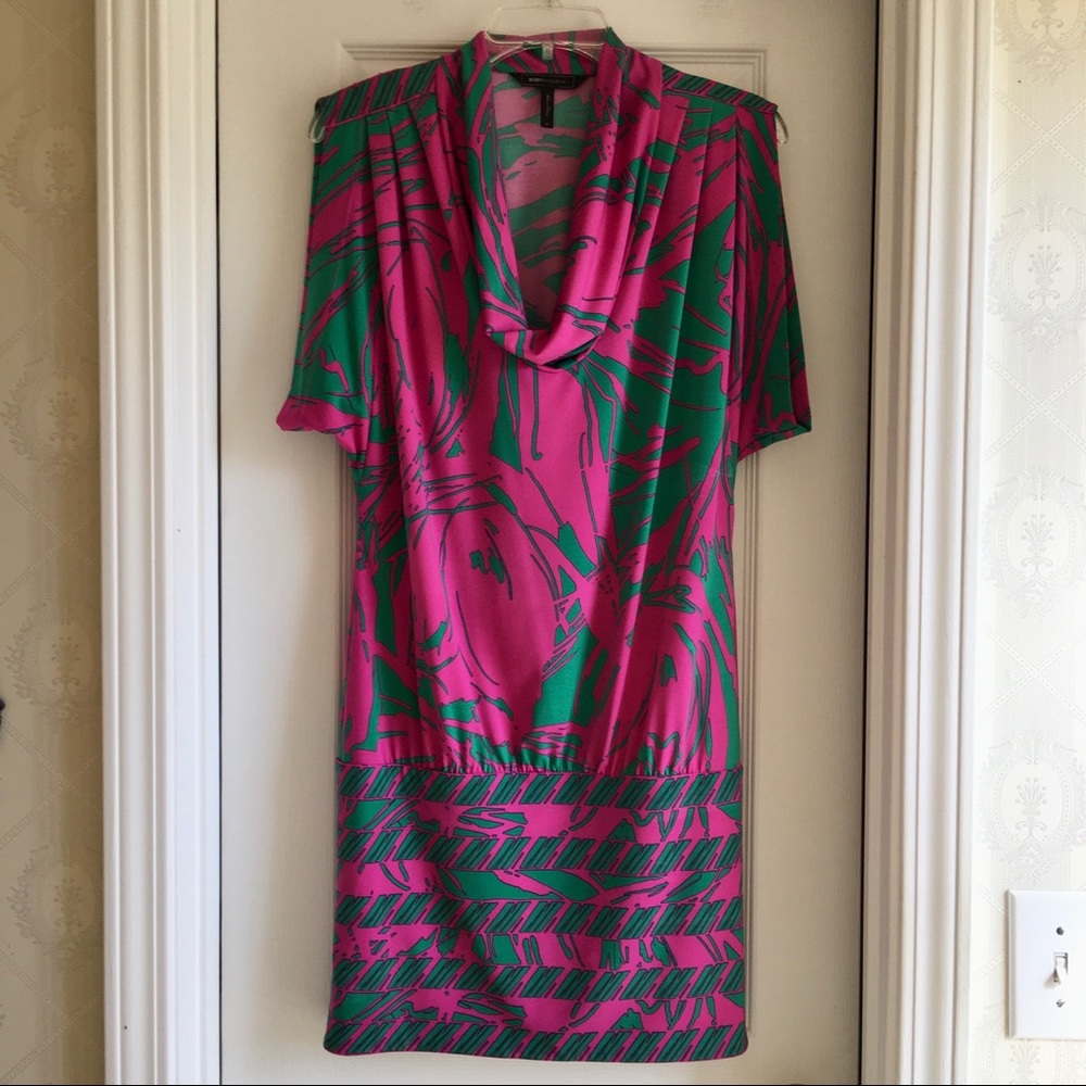 BCBGMaxAzria tropical 🌴 print tunic dress!!